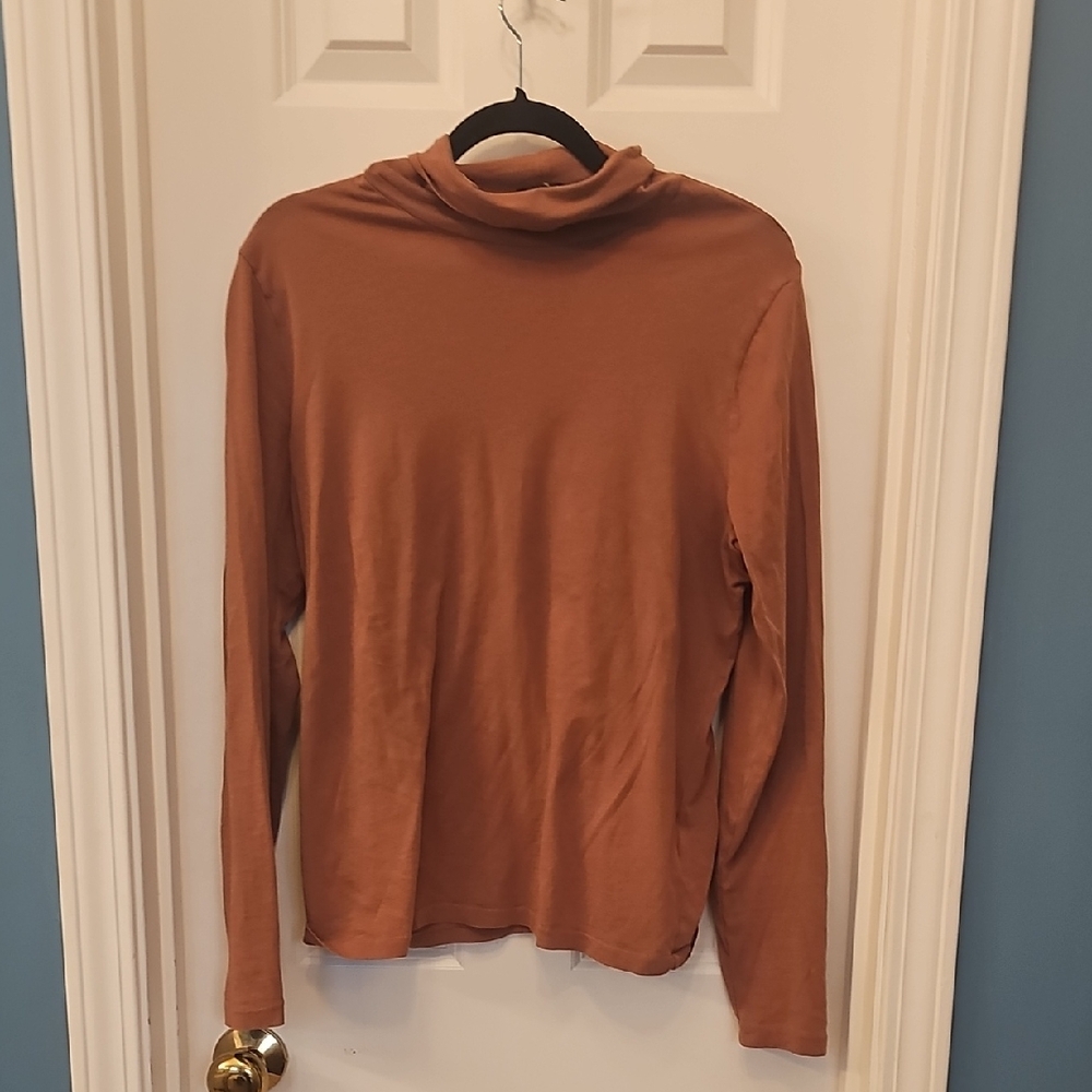 J. Crew Brown Turtleneck Top